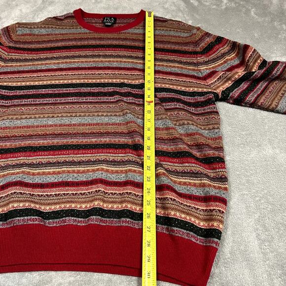 Jos A Bank Sweater Men's XXL Lambs Wool Gingerbread Holiday Old Money - Picture 8 of 8